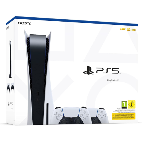 CONSOLE PLAYSTATION 5 PS5 CON LETTORE DISC VERSION + 2 CONTROLLER DUALSENSE EU  CONSOLE PLAYSTATION 5 PS5 CON LETTORE DISC VERSION + 2 CONTROLLER DUALSENSE EU